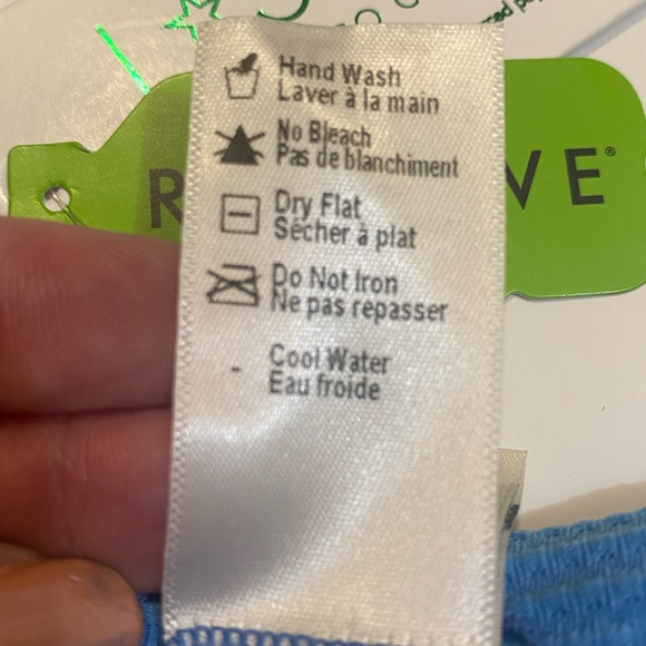 L*Space Desi Classic Bikini Bottom Ribbed High Waist, Sky Blue, X-Small NWT - Picture 9 of 13